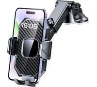 Car Mobile Phone Holder Adjustable 360° Rotation Dashboard/Windshield Car Mobile Phone Holder Upgraded Suction Cup Electric Phone Holder Porta