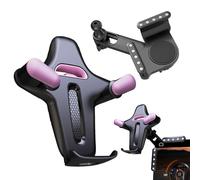 Car Mount - 360 Degree Rotary Phone Holder, Non Slip Ajustable Clip Bracket, Dashboard Screen Cradle For Vehicles SUVs Trucks Sedans Pickups Scooters, Travel Road Trip Accessory For Men Women Drivers