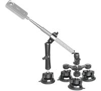 Car Mount Kit for Insta360 - Triple Suction Cup and Clamp Mount Compatible with Insta360 X5/X4/X3/X2, Digital Cameras (Stick Not Included)