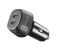 Cellularline - Chargeur Allume-Cigare 12/24V avec 2 Prises USB-C et 40 Watts de Puissance de Charge Rapide - iPhone, Samsung, Huawei et Autres Smartphones et tablettes - Noir