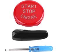 Car One Key Start -bouton -moteur -couvercle de l'interrupteur d'allumage pour BMW E -fond du disque dur (rouge)