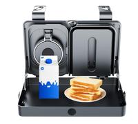 Car Organizer Table Tray - ABS Multi Function Seat Back Storage Box | Tissue Holder Cup Holder And Dining Table, Universal Car Backseat Food Tray For Travel And Road Trips | Portable Vehicle