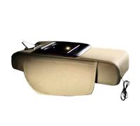 Car Organizer - Vehicle Console Storage Box, Seat Gap Tissue Holder with Projector Ambient Lighting, Multi Compartment Accessory Keeper, Ideal for Road Travel Driver Essentials