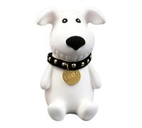 Car Outlet Air Freshener - Diffusing Stone NP Mineral 7.5x4cm | White Dog