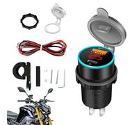 Car Outlet Charger, Fast USB Phone Charger for Motorcycle and Car, Adapter with Protection Functions, Perfect for Cell Phones, Laptops, Steam Deck and Multiple Devices