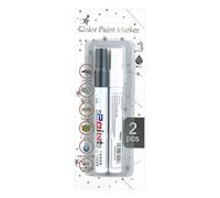 Car Paint Pen - Portable Auto Scratch Repair Pen Set | Fast Drying Automotive Primers | Multifunctional Vehicle Painting Repair Tool For Water Dirt Car Tire GÃaffiti Touc-up White Waterproof Fade Res