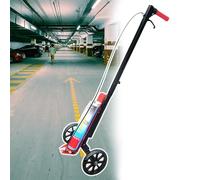 Car Park Line Painter Applicateur de peinture à deux roues avec tige de poussée réglable (70-80 cm) pour dessiner des lignes droites, des courbes et des cercles