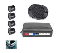 Car Parking Sensor System 4 Sensors With Sound Alarm,Waterproof,Rear Car Assist (Black)