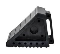 Car Parking Wheel Stops - Rubber Non Slip Wheel Chocks | Strong Trailer & Truck Stoppers with Anti Skid Design Weather Resistant for Trunk, Toolbox, Trucks, Remorques, Outdoor, Automotive Vehicles