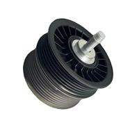 car part 1132020419 1X Poulie de renvoi de courroie d'entraînement à double poulie de compresseur noire for AMG E55 CLS55 CL55 S55 SL55 2005-2011