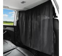 Car Partition Curtains, 138 X 82 Cm Rear Window Divider Curtain, Removable Car Blackout Curtain, For Camping, Travel, Sleep, With 2 Hooks, Black