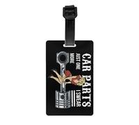 Car Parts Just One I Swear More Étiquette de bagage mécanicien Ingénieur Étiquette de protection de la vie privée Carte d'identité