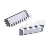 car passion Kit D'éclairage De Plaque D'immatriculation Compatible Avec Dacia Duster Renault Captur Arrière Canbus No Error 18 Smd 6000k Remplacement De La Lampe De Plaque Lumineuse Blanc Glace
