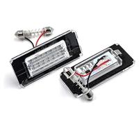 car passion Kit d'éclairage de plaque d'immatriculation compatible avec Mini Cooper R56/R57/R58/R59 canbus arrière NO ERROR 18 SMD 6000K Ice White Light Plaque de lampe de remplacement