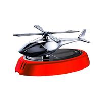 Car Perfume, Air Freshener Car, Solar Powered Rotating, Helicopter Dashboard Aromatherapy Ornament with Propeller Design for Interior Decoration and Home Use, 11x6cm Gray Blue Red