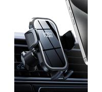 Car Phone Holder, 2024 Car Phone Holder, Double Lock, Metal Hook, Large Super Stable Phone for iPhone Huawei Samsung S23 Pixel, Silver
