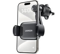 Car Phone Holder 360 Degree Rotation Smartphone Holder Auto Clip Arm Aluminum Compatible With Iphone 16 Plus Pro Max 15 14 Galaxy S24 Ultra S23 S22 (Adjustable Hook)
