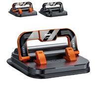 Car Phone Holder 360 Degree Rotation,Universal Anti-Slip & Anti-Shake Car Phone Mount with Horizontal/Vertical Screen Adjustment,Foldable Design for 4.5-6.5 inch Smartphones & GPS Navigation (Orange)