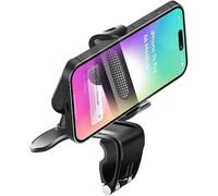 Car Phone Holder,Clip On Car Phone Holder,Heavy Duty Dashboard Car Phone Holder With Adjustable Spring Clip And 360 Degree Swivel