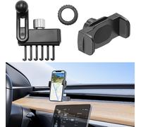 Car Phone Holder Compatible With Tesla Model 3 Model Y 2023, Custom Tesla Smartphone Holder Base, Phone Holder Upgrade Car Accessory Adjustable 360° Rotation