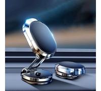 Car Phone Holder, Double Rotation 360° Super Sticker Holder, Upgrade 6x Magnets Dashboard Car Phone Mount Fits All Smartphones