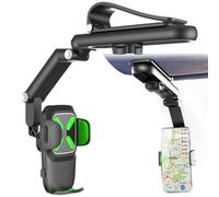 Car Phone Holder Mount - Multi Function Vehicle Phone Stand For Sun Visor