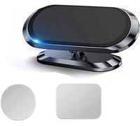 Car Phone Holder, Portable Magnetic Car Phone Holder, 360° Rotation Strong Magnet For Iphone/Huawei/Galaxy/Sony (Black)