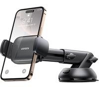 Car Phone Holder Suction Cup Dashboard Car Smartphone Holder 360 Degree Rotation Portable Windshield Compatible With Iphone 16 Plus Pro Max 15 14 13 Galaxy S24 (Black)