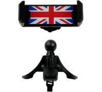 Car Phone Holder Union Jack For Car Air Vent Circular Mini Cooper R Series Hands Free Phone Holder For Smartphone, Iphone (Union Jack)