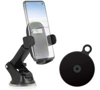 Car Phone Holder Windshield Holder With Dashboard Adapter Plate Compatible With Apple Iphone 15 14 13 Samsung Galaxy A13 A14 A34 A53 S22