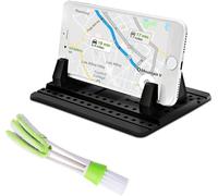 Car Phone Holder With Air Vent Brush, Universal Silicone Anti-Slip Phone Holder For Mobile Phone, Gps