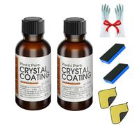 Car Plastic Plating Refurbishing Agent, Crystal Coating for Car Plastic Parts, Restorer Black, Restaurador De Plásticos Para Auto, for Automotive (2)