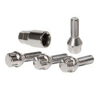 Car Plus des boulons de roue antivol M14 x 1.25 L27 4 pièces coniques Zilver G
