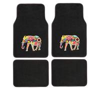 CAR+ PLUSHG1 Lot de 4 Tapis de Sol de qualité supérieure Motif éléphant