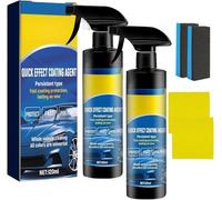 Car Polish Ceramic Coating Car Spray Wax, 2026 New Quick Effect Coating Agent for Car, Multi-functional Coating Renewal Agent for Paintwork Protection High-Gloss Finish, Waterless Cleaning (2 Pcs)