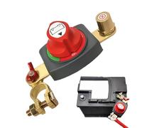 Car Power Off Master switchh - Waterproof Battery Disconnect Connector, Safe Power Cut Off Isolator for Automotive Marine Electrical Systems, durablee Terminal Protection Device for Boats Vehicles