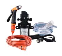 Car Power Washer, Portable 12V Pressure Washer, Electric Cleaning Tool for Auto Detailing, Patio, Boat, RV, Wheel, Driveway, Tire, Truck, Outdoor Vehicle Maintenance, Color Red