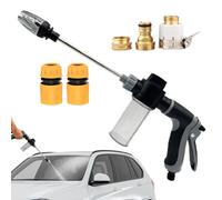 Car Pressure Washer - with Connectors Adjustable Nozzle | Compact Pressure Washer Powerful Spray - for Automotive Home Window Glass Garden Yard Lawn Cleaning Detailing