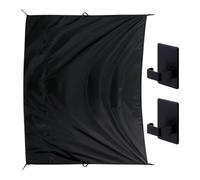 Car Privacy Drapes, Vehicle Window Curtain, Auto Interior Shield, Densely Fabric, Hook and Embedded Mounting, Travel Family Use, 90.55x70.87 inches Black 1 Piece