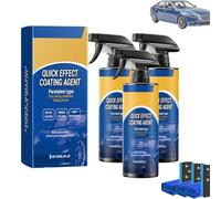 Car Quick-acting Coating Agent Spray, 3 in 1 High Protection Quick Car Coatings Spray, Waterless Wash Car Coating Renewal Agent Spray for Shine & Protection (3pcs)