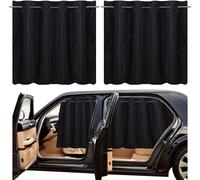 Car Rear Sun Visor With Adjustable Rods, Blackout And Opaque, Sun And Uv Protection