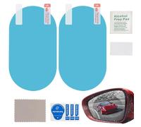 Car Rearview Mirror Film - Anti Fog Car Mirror | Rearview Mirror Clear Vision Rainproof Film | Nano Coating Car Film for Car Mirrors and Side winddows High Definition Safe Driving Protective Sticker
