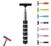 Car Rearview Mirror Wiper, Mini Wiper for Car Side Mirrors, Telescoping Side Mirror Squeegee, Portable Cars Windows Water Removal for Rainy Foggy Weather Cars Accessories (Style B-Black)