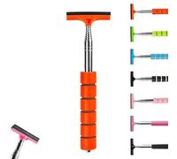 Car Rearview Mirror Wiper, Mini Wiper for Car Side Mirrors, Telescoping Side Mirror Squeegee, Portable Cars Windows Water Removal for Rainy Foggy Weather Cars Accessories (Style B-Orange)