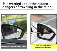 Car Rearview Mirror Wiper, Retractable Auto Glass Squeegee, Water Cleaner With Telescopic Long Rod, Portable Cleaning Tool For All Vehicles, Universal Automotive Accessories (Noir)