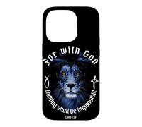 Car Rien ne Sera Impossible à Dieu Luc 1:37 La Foi Coque pour iPhone 14 Pro