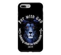 Car Rien ne Sera Impossible à Dieu Luc 1:37 La Foi Coque pour iPhone 7 Plus/8 Plus