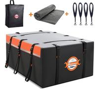 Car Roof Cargo Carrier 20 Cubic Waterproof Rooftop Cargo Cargo Carrier Soft Shell Roof Bag with Storage Carrying Bag and 8 Reinforced Straps for All Cars with/Without Rack