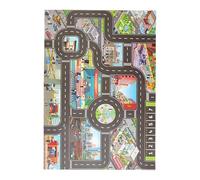 Car Rugs for Kids - Educational Road Rug Play Mat, 33x22 inch City Street Design Carpet, Soft and Durable, Non-Slip Backing | Fun Activity Playmat Toy Cars, Trucks, Room Floor Learning