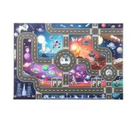 Car Rugs for Kids - Educational Road Rug Play Mat, 33x22 inch City Street Design Carpet, Soft and Durable, Non-Slip Backing | Fun Activity Playmat Toy Cars, Trucks, Room Floor Learning